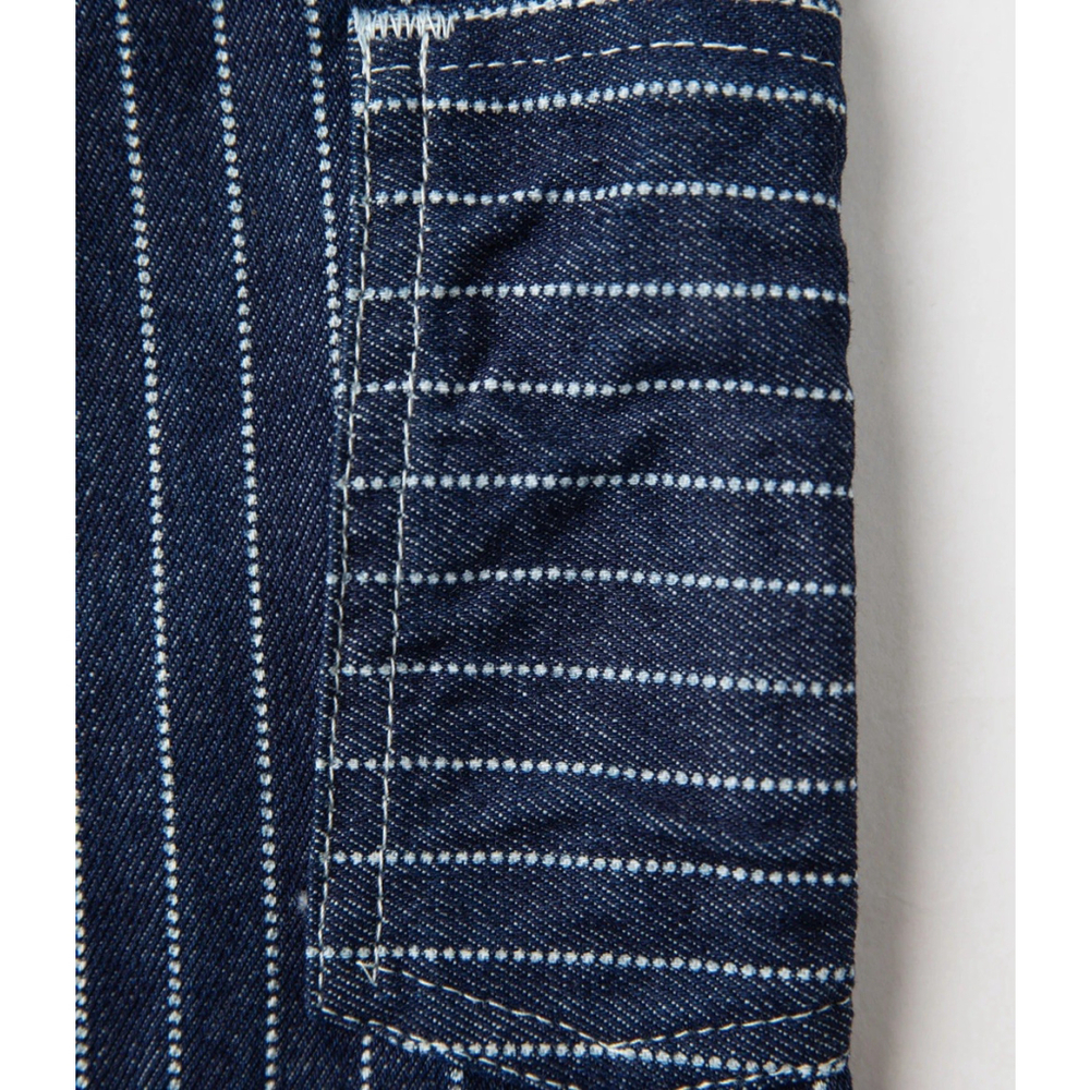 Non Stock W30 1920s Overall Wabash Railway Indigo Denim Work Pants 100%Cotton M - Picture 8 of 13